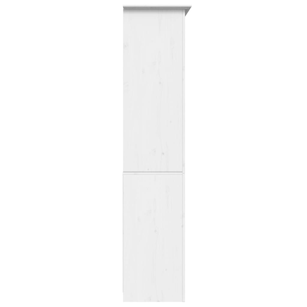 Bibliothèque BODO blanc 82x40x173 cm bois de pin massif - XIOS