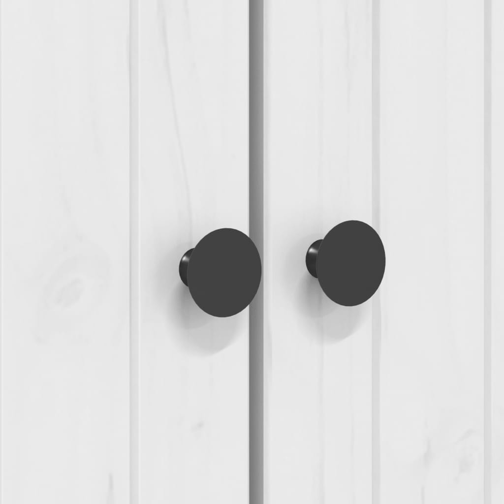 Bibliothèque BODO blanc 82x40x173 cm bois de pin massif - XIOS