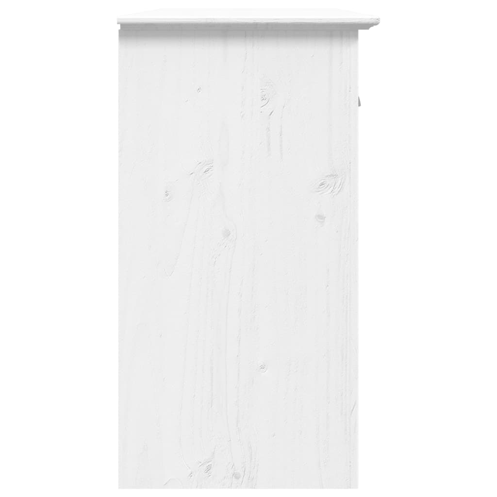 Buffet BODO blanc 115,5x44x80 cm bois massif de pin - XIOS