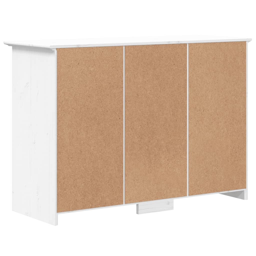 Buffet BODO blanc 115,5x44x80 cm bois massif de pin - XIOS