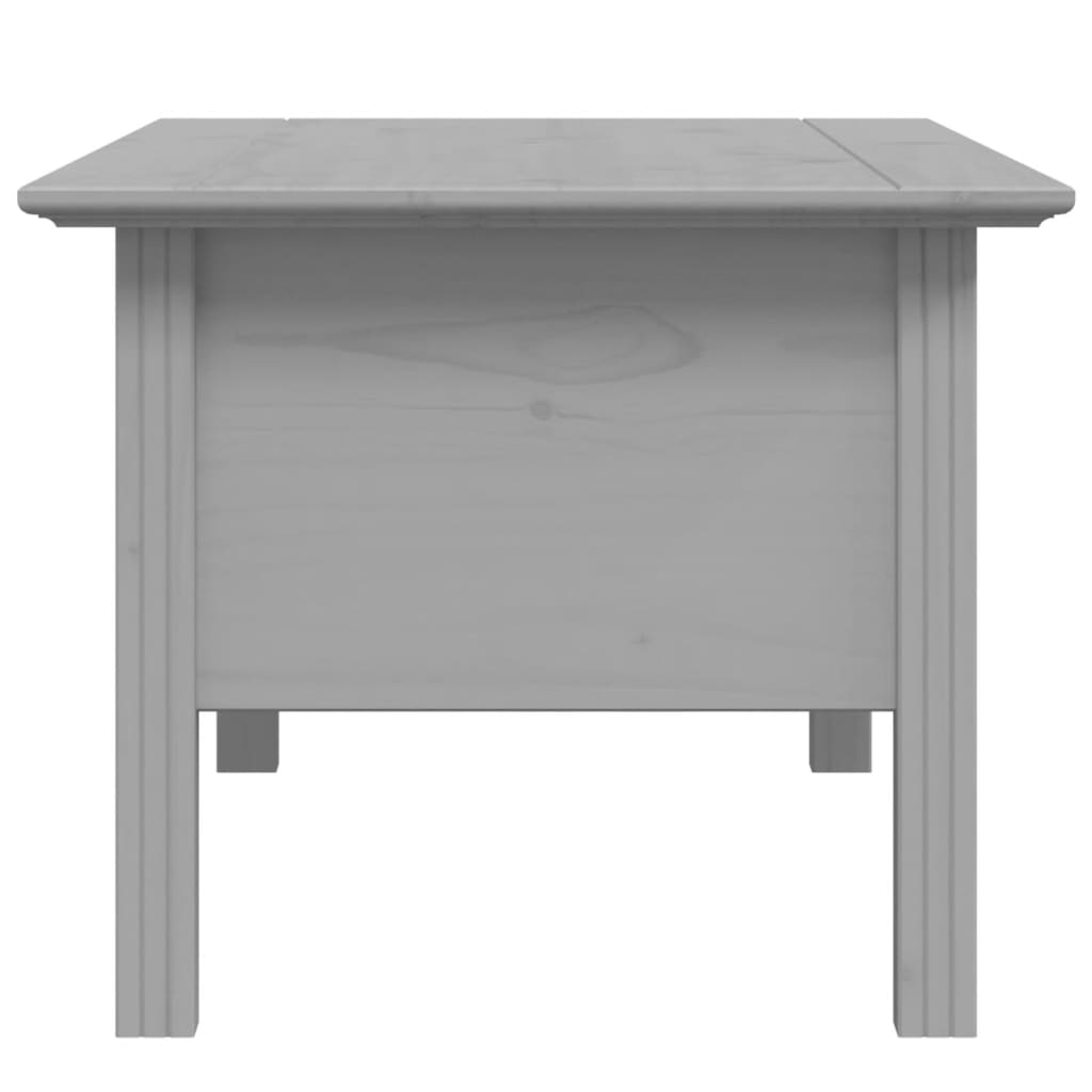 Table basse BODO gris 100x55x46 cm bois de pin massif - XIOS