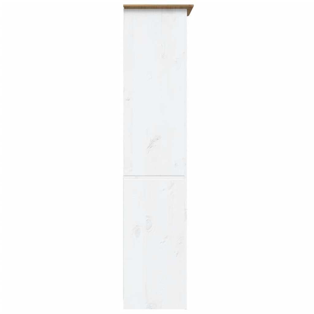 Bibliothèque BODO marron 82x40x173 cm bois pin massif 5 niveaux - XIOS