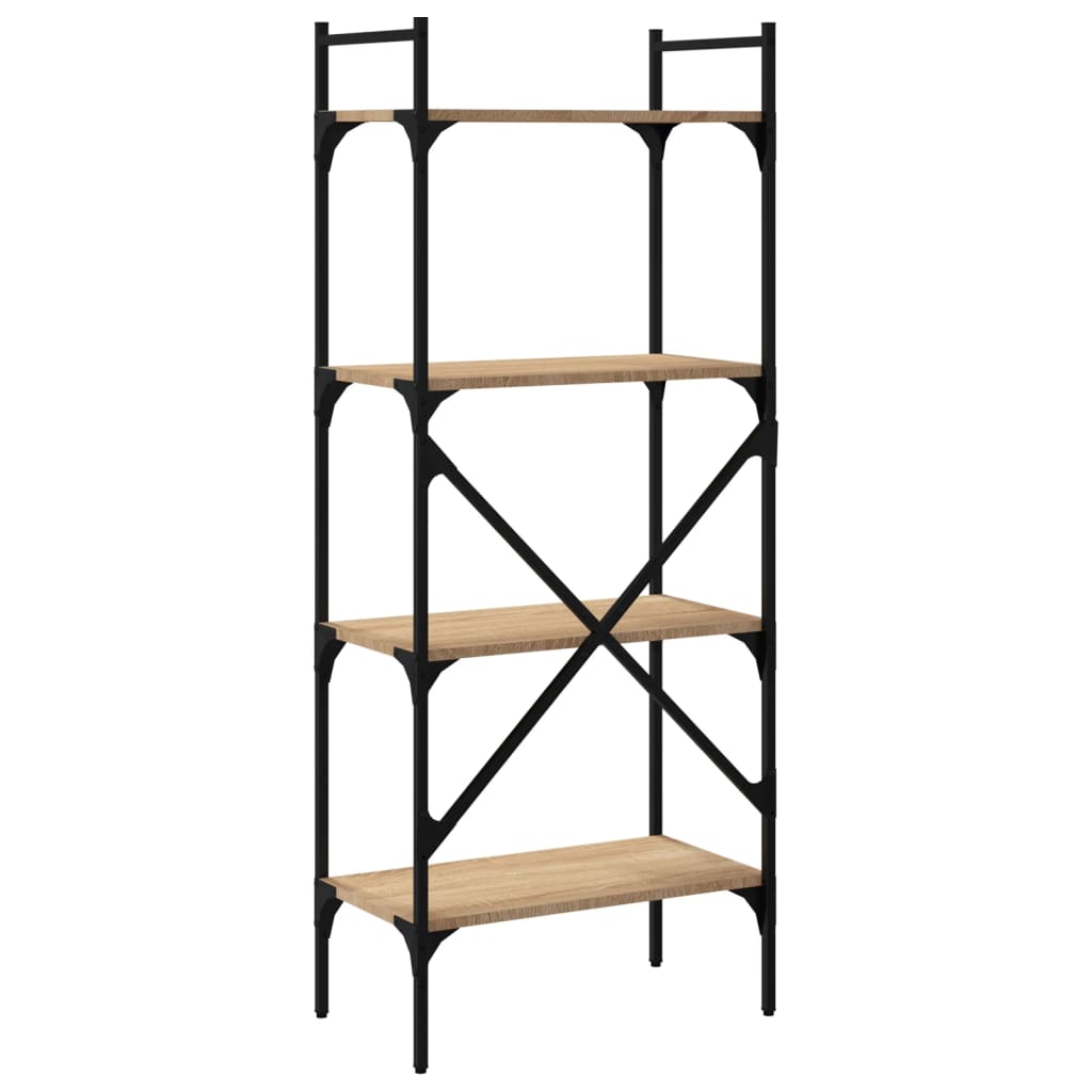 Bibliothèque à 4 niveaux chêne sonoma 56x31,5x138,5 cm - XIOS