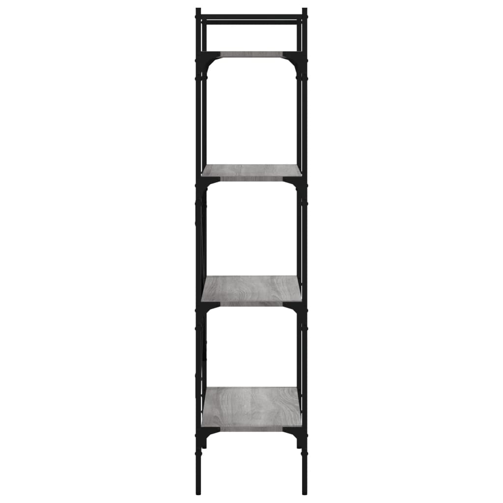 Bibliothèque à 4 niveaux sonoma gris 56x31,5x138,5 cm - XIOS