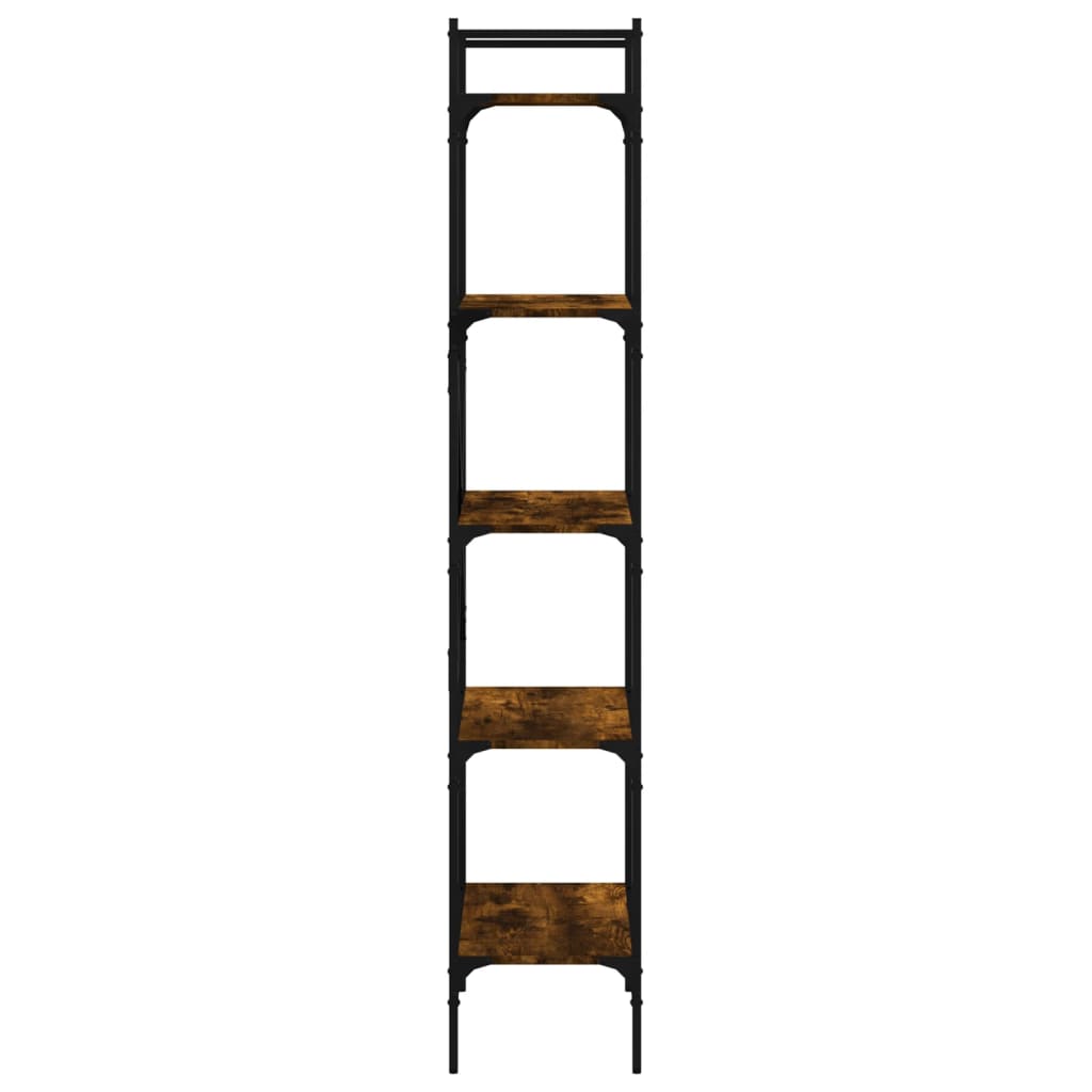 Bibliothèque à 5 niveaux chêne fumé 56x31,5x174 cm - XIOS