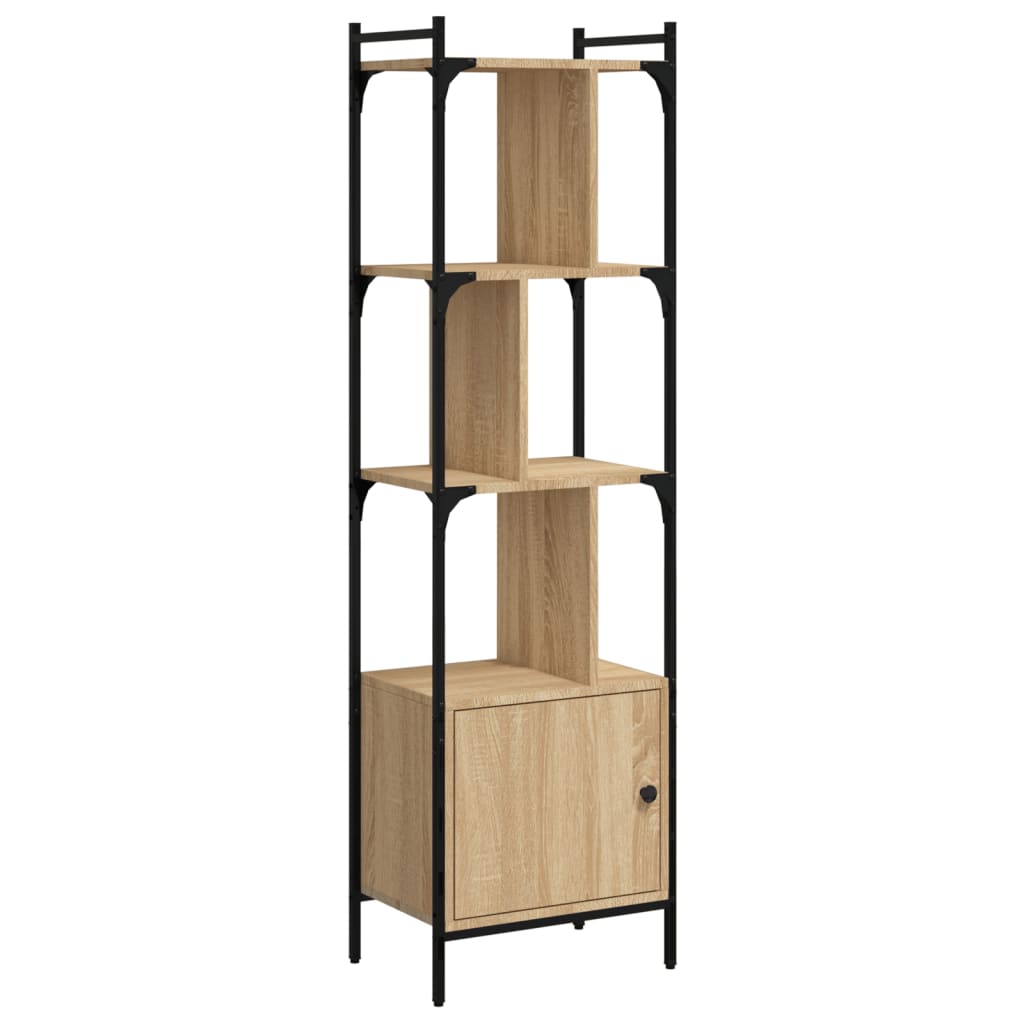 Bibliothèque avec porte chêne sonoma 44,5x30x154,5 cm - XIOS