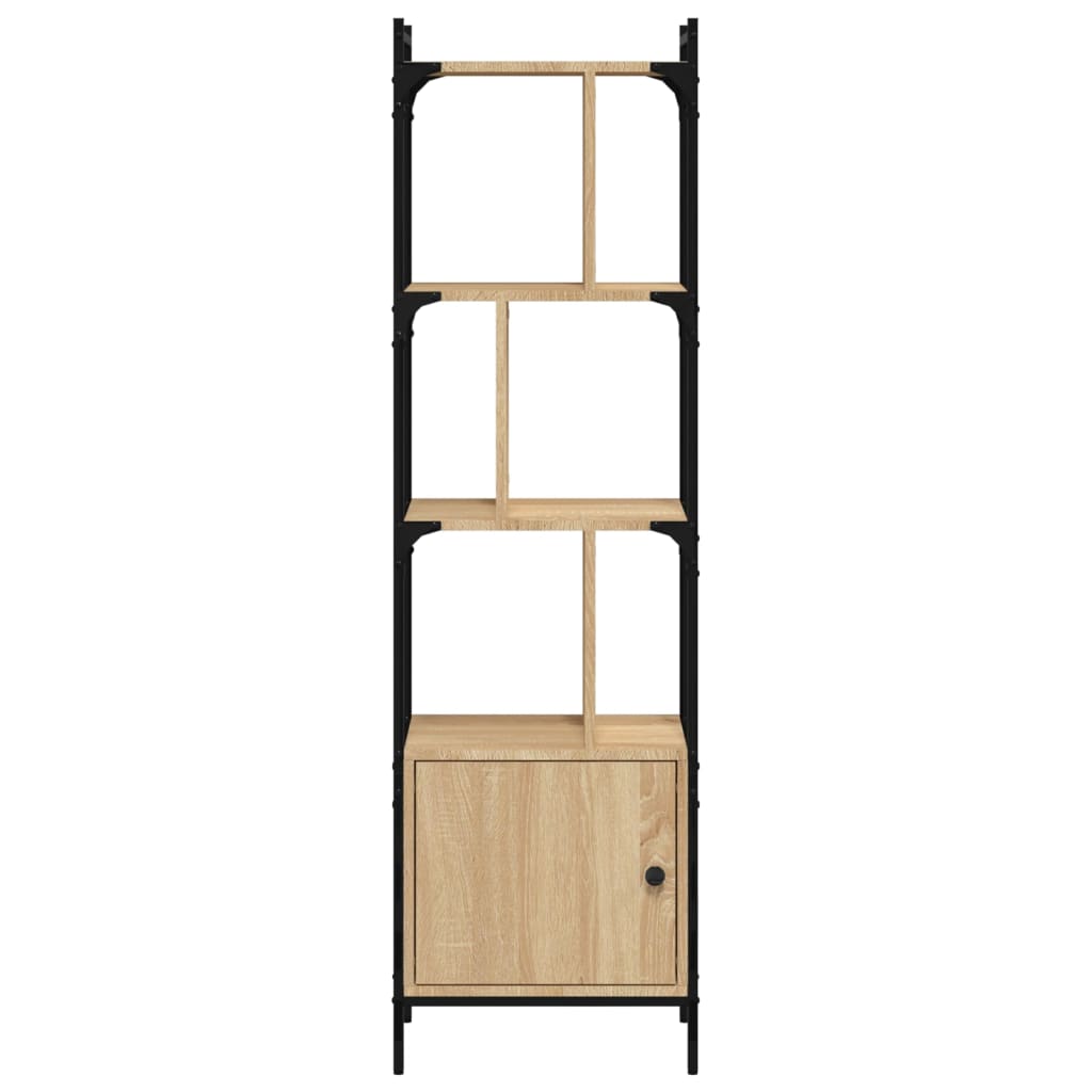 Bibliothèque avec porte chêne sonoma 44,5x30x154,5 cm - XIOS