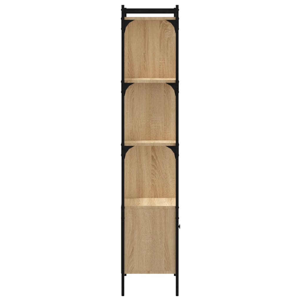 Bibliothèque avec porte chêne sonoma 44,5x30x154,5 cm - XIOS