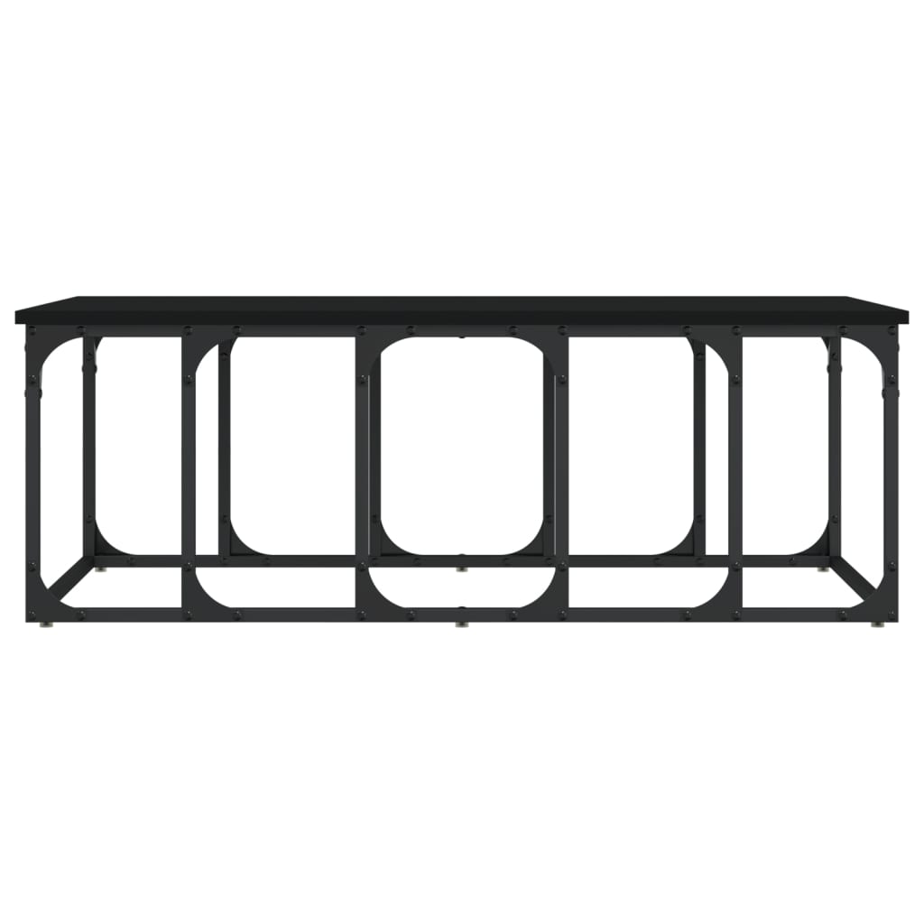 Table basse noir 100x50x35,5 cm bois d'ingénierie - XIOS