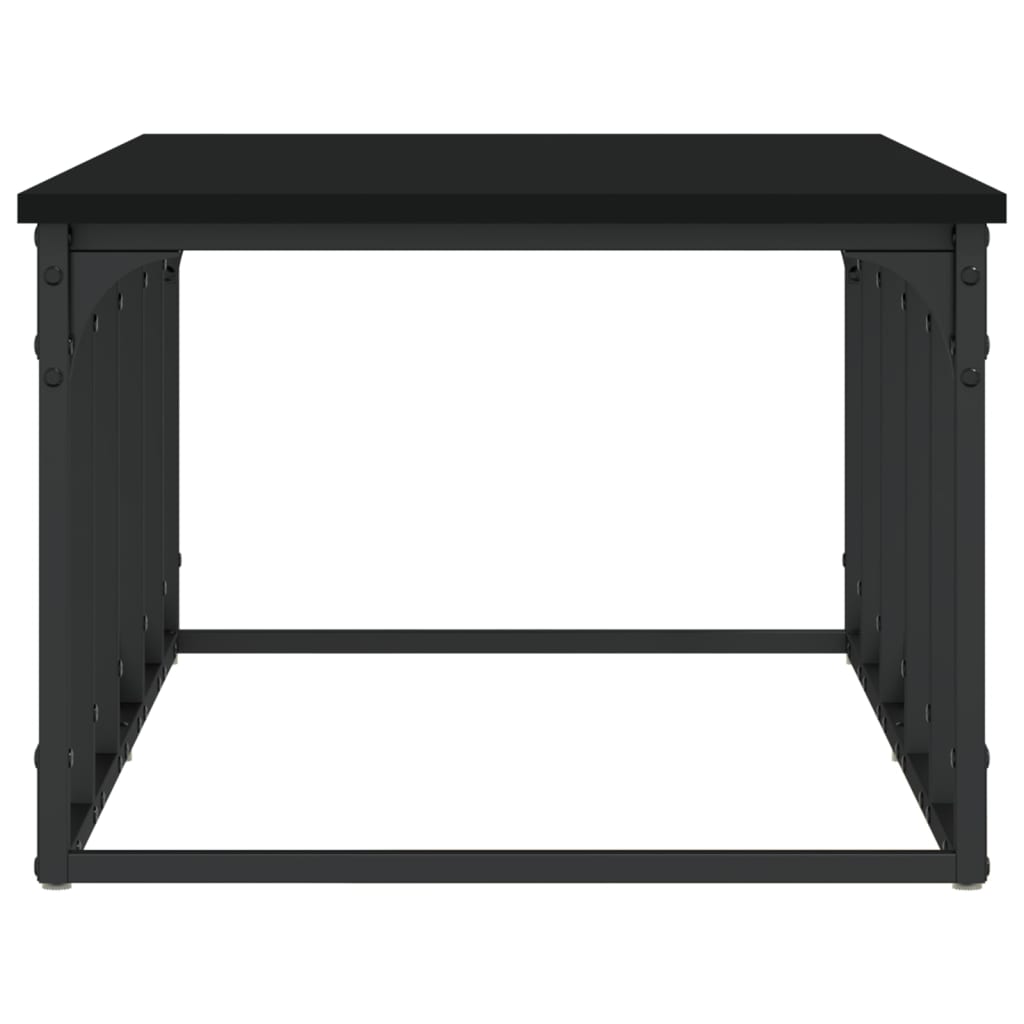 Table basse noir 100x50x35,5 cm bois d'ingénierie - XIOS