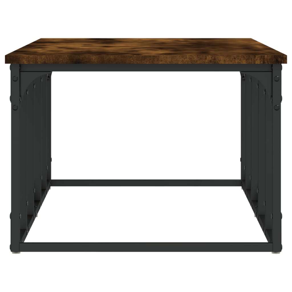 Table basse chêne fumé 100x50x35,5 cm bois d'ingénierie - XIOS