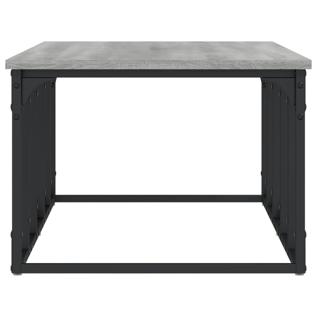 Table basse sonoma gris 100x50x35,5 cm bois d'ingénierie - XIOS