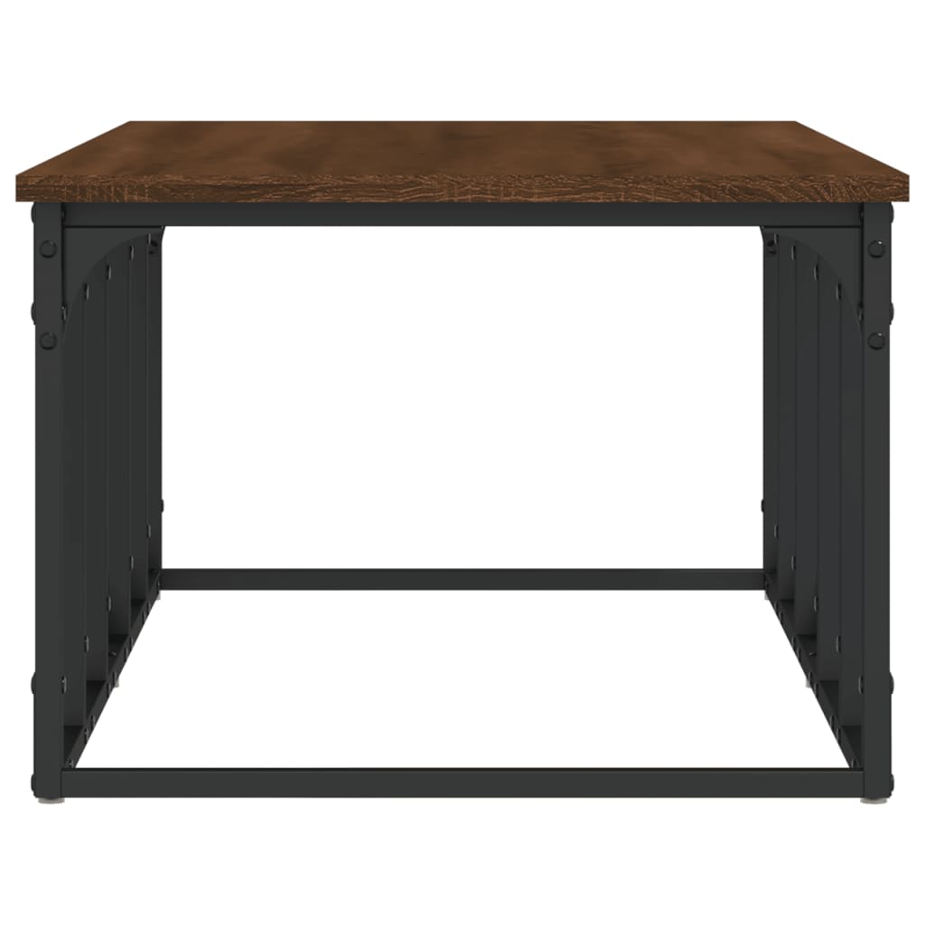 Table basse chêne marron 100x50x35,5 cm bois d'ingénierie - XIOS