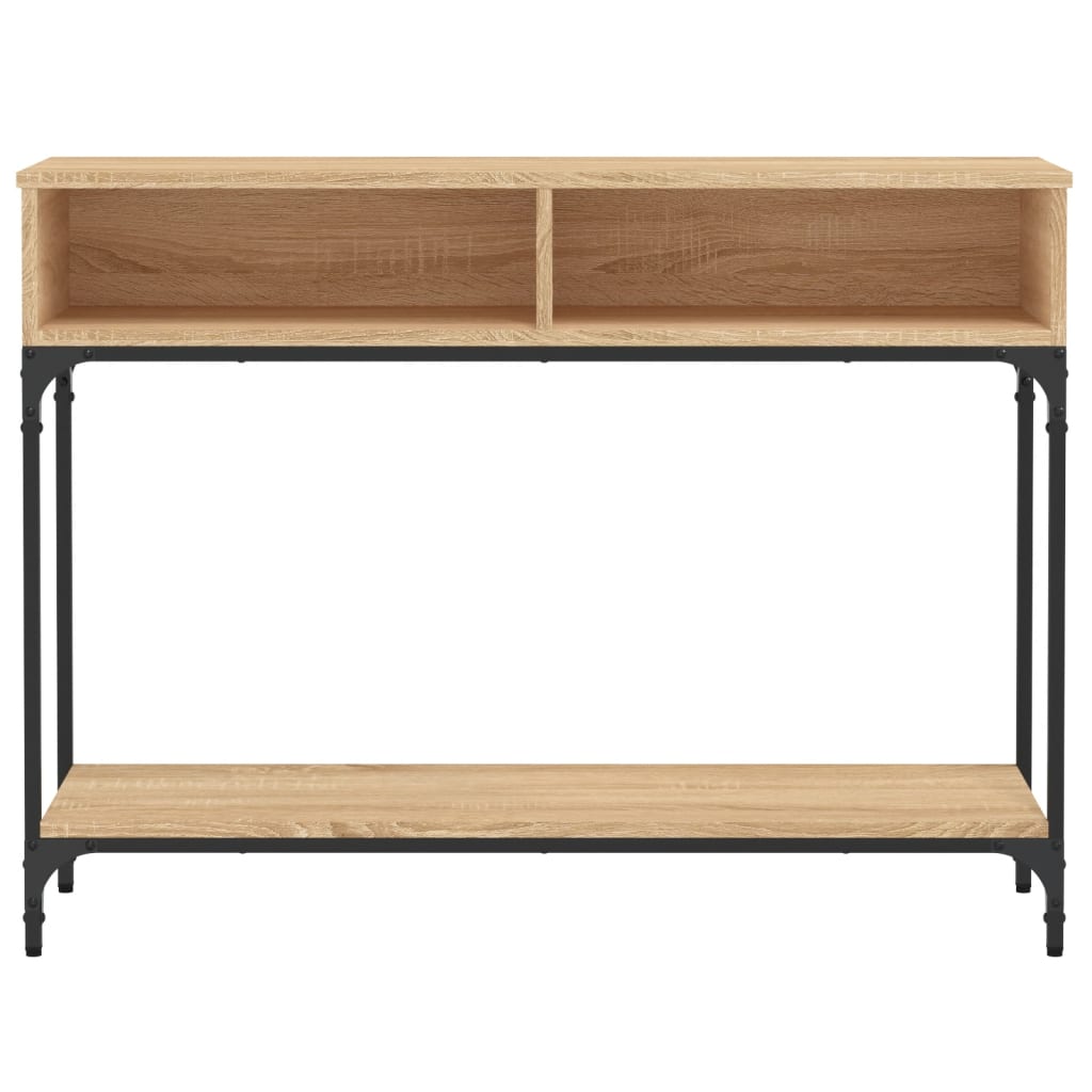Table console chêne sonoma 100x30,5x75 cm bois d'ingénierie - XIOS