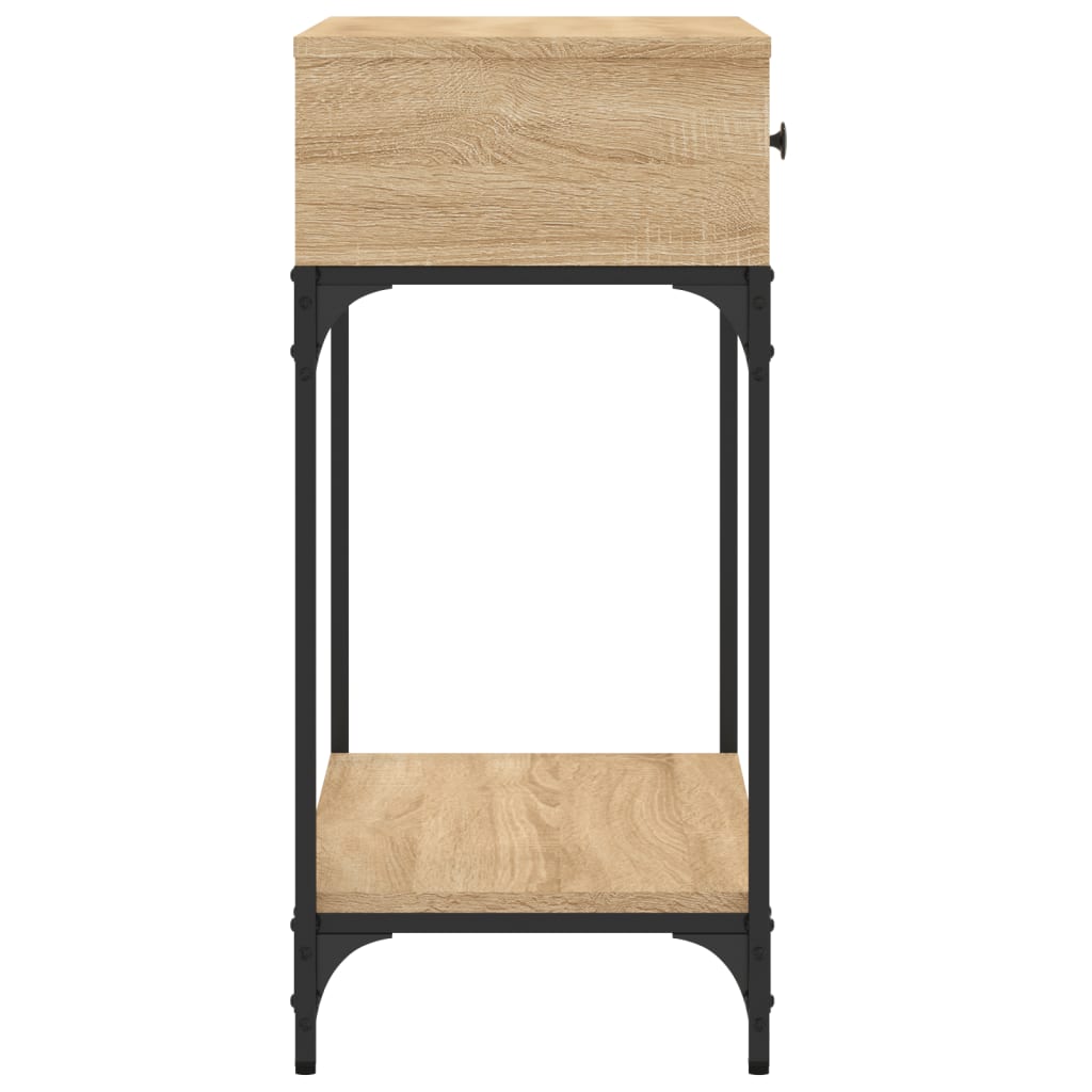 Table console chêne sonoma 75x34,5x75 cm bois d'ingénierie - XIOS