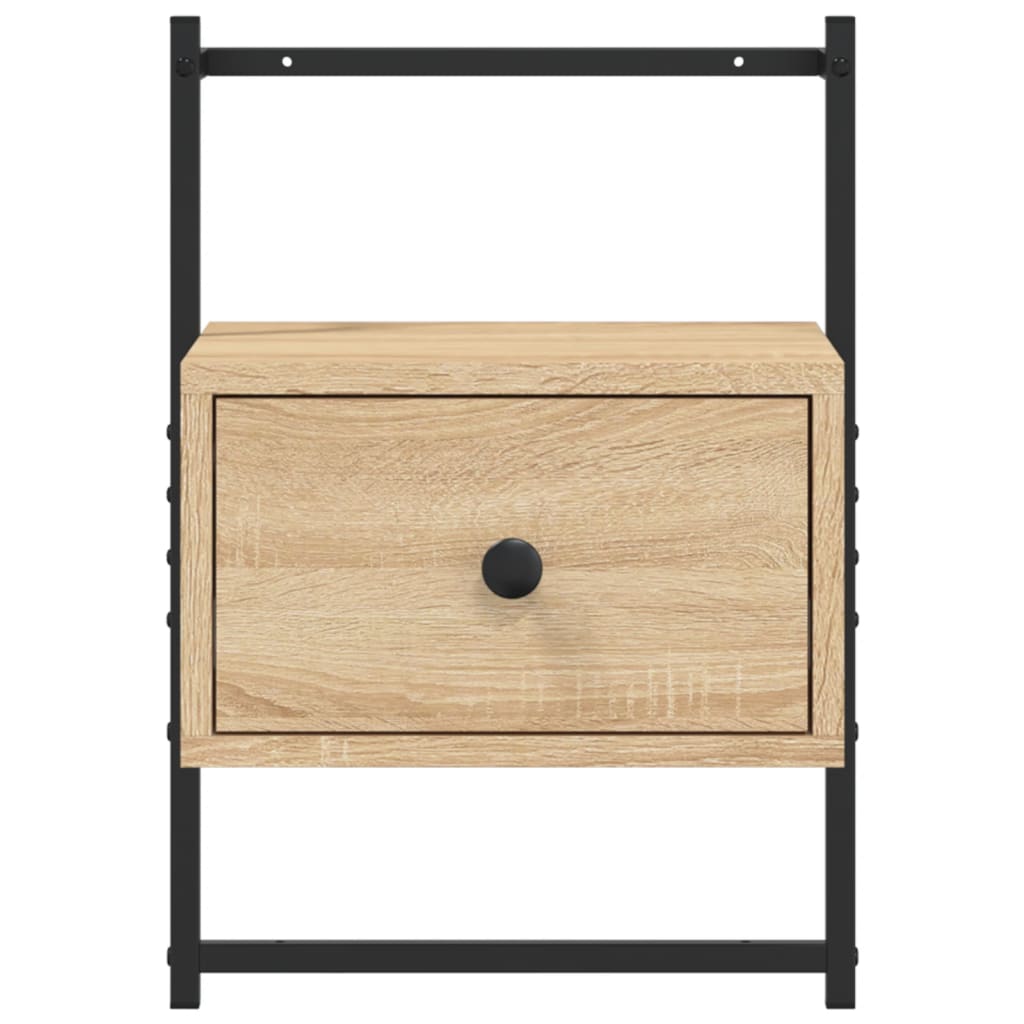 Table de chevet murale 2 pcs chêne sonoma 35x30x51 cm - XIOS