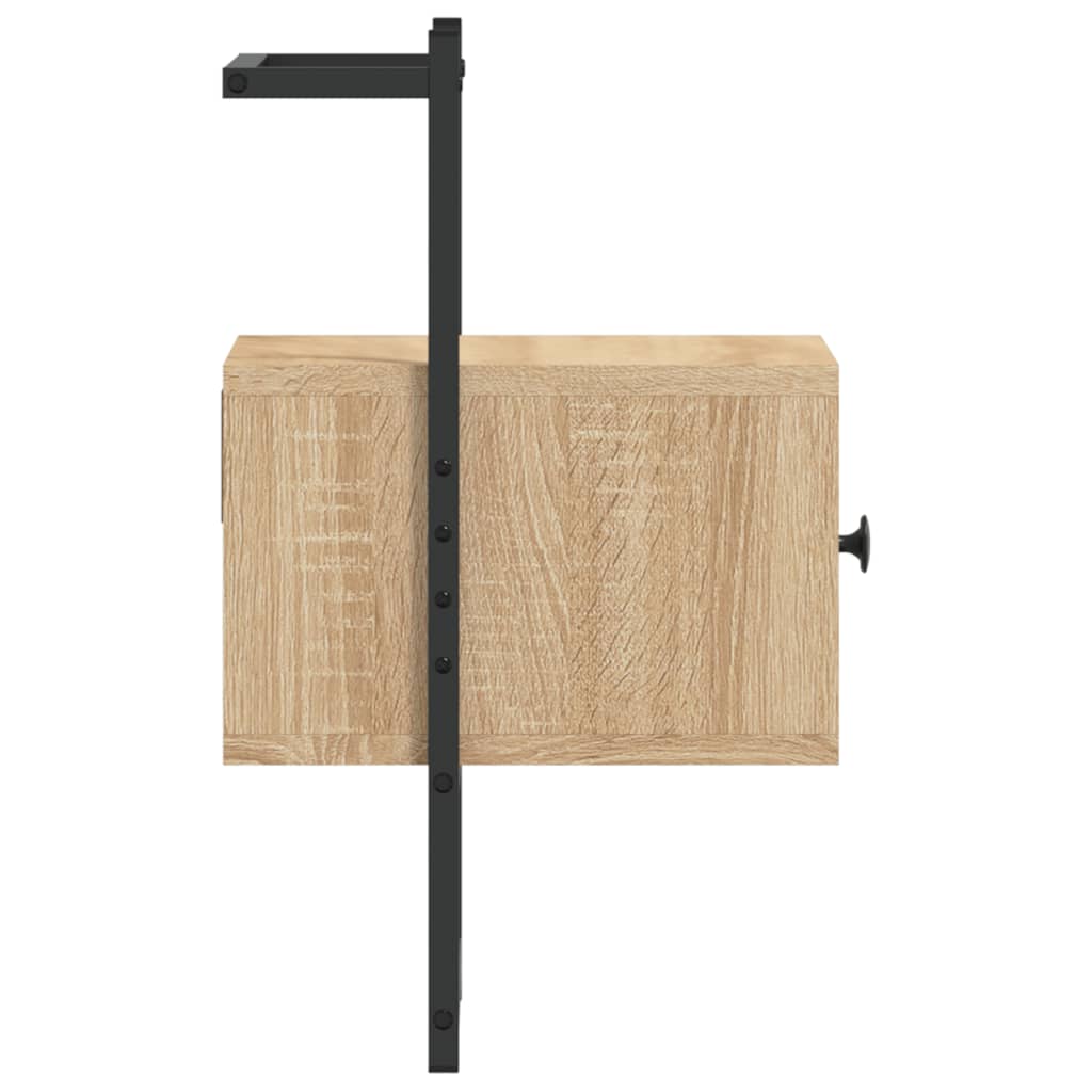 Table de chevet murale 2 pcs chêne sonoma 35x30x51 cm - XIOS