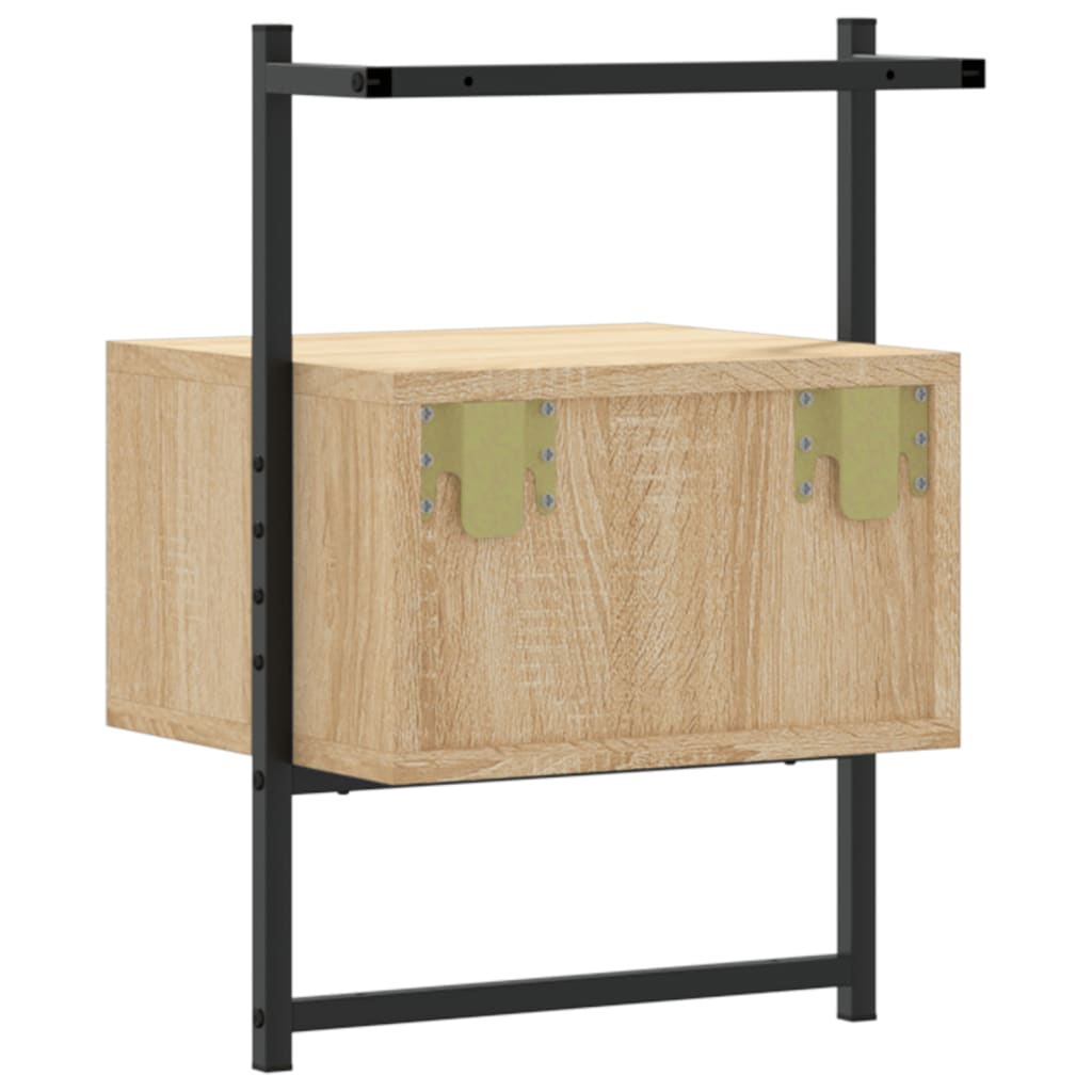 Table de chevet murale 2 pcs chêne sonoma 35x30x51 cm - XIOS
