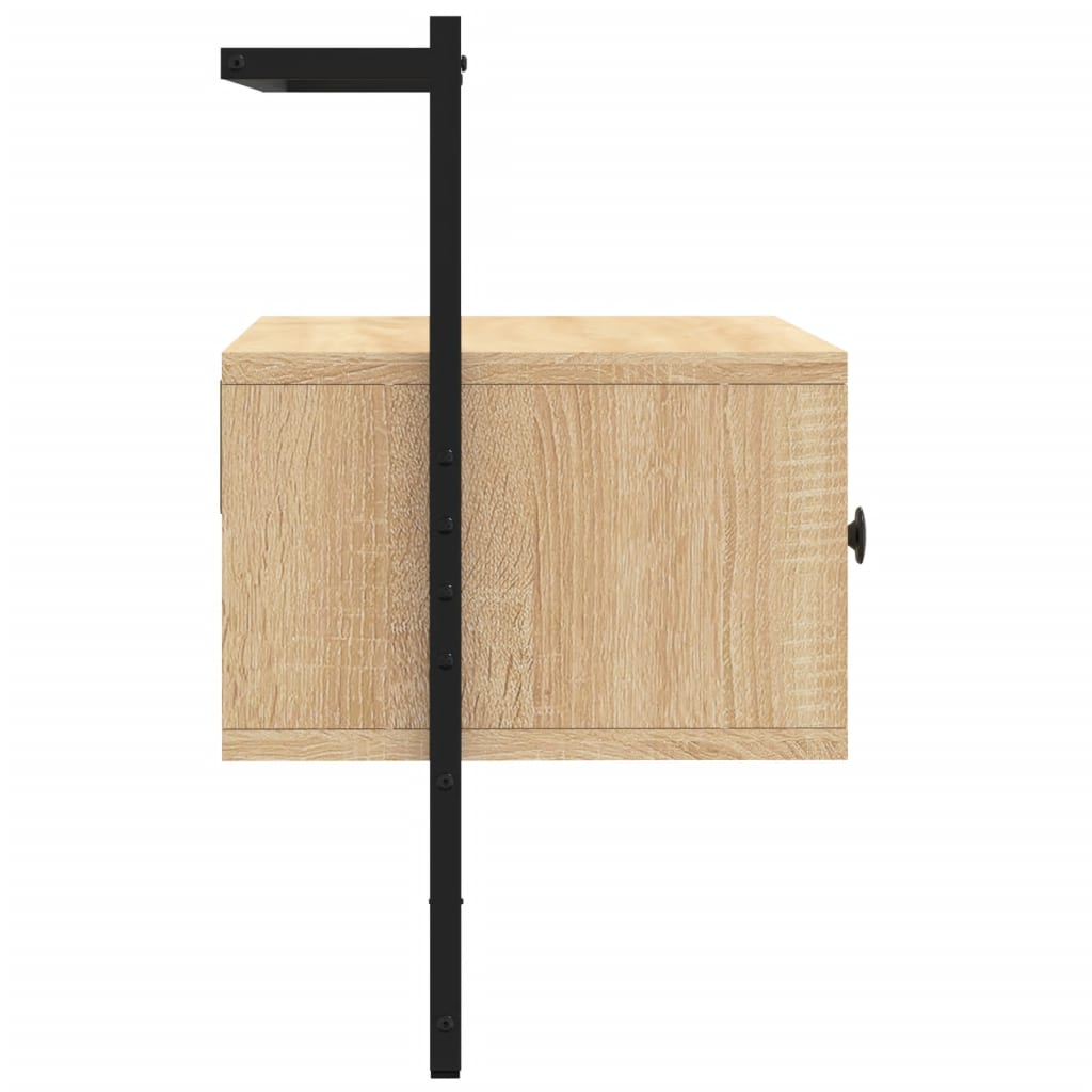Meuble TV mural chêne sonoma 60,5x30x51 cm bois d'ingénierie - XIOS