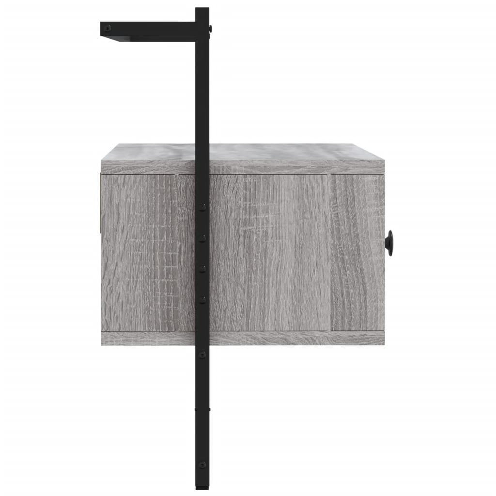 Meuble TV mural sonoma gris 60,5x30x51 cm bois d'ingénierie - XIOS