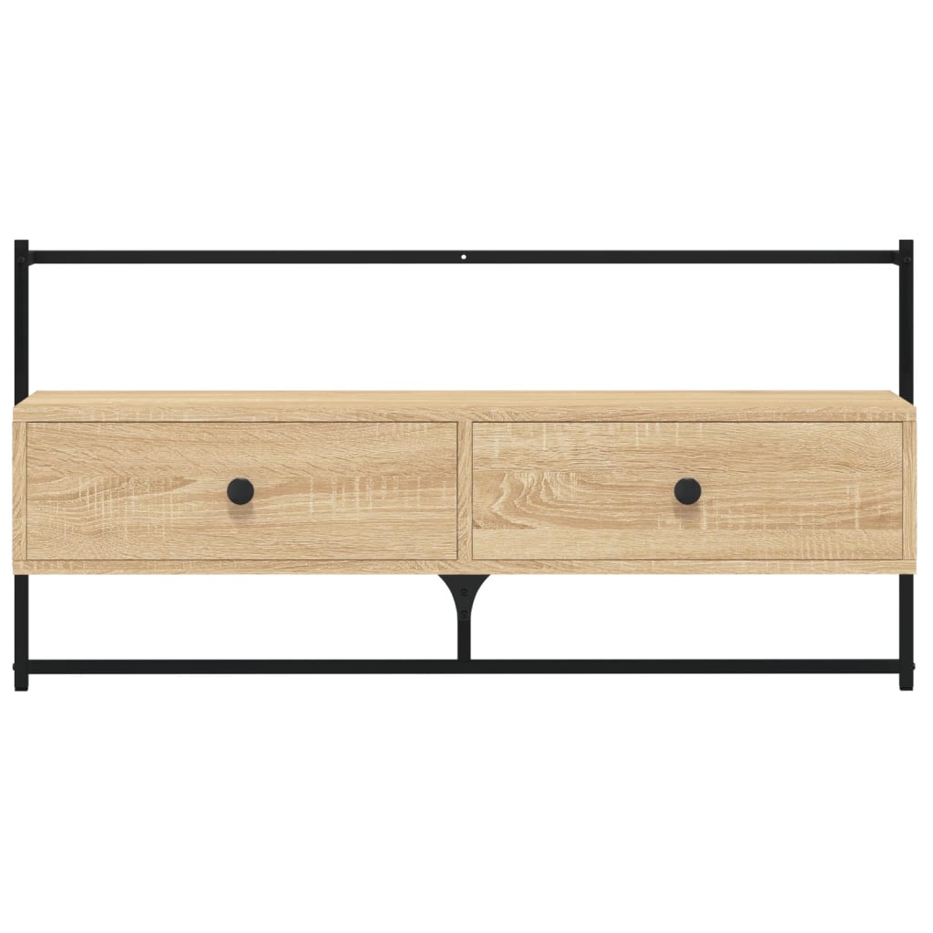 Meuble TV mural chêne sonoma 100,5x30x51 cm bois d'ingénierie - XIOS