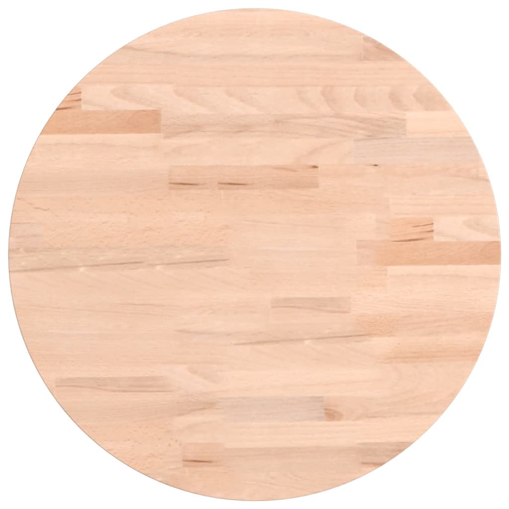 Dessus de table Ø40x1,5 cm rond bois massif de hêtre