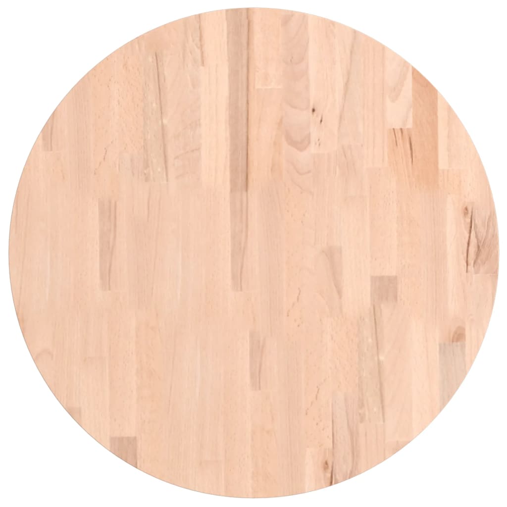 Dessus de table Ø60x1,5 cm rond bois massif de hêtre - XIOS