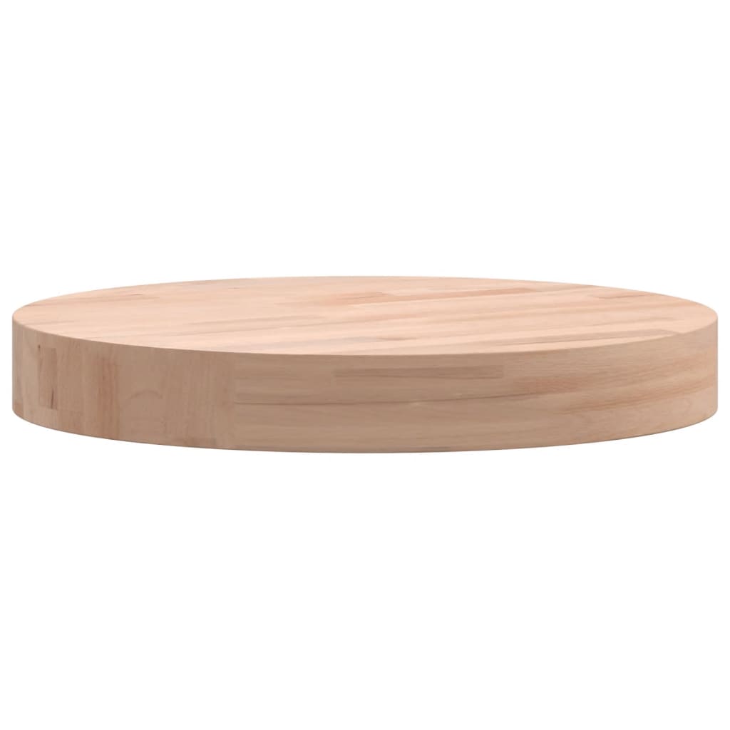 Dessus de table Ø30x4 cm rond bois massif de hêtre - XIOS