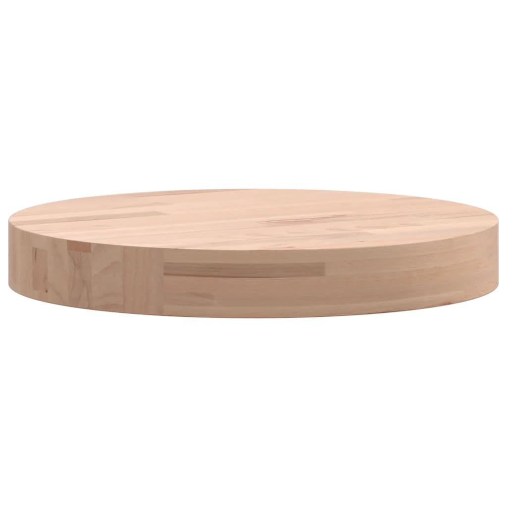 Dessus de table Ø30x4 cm rond bois massif de hêtre - XIOS
