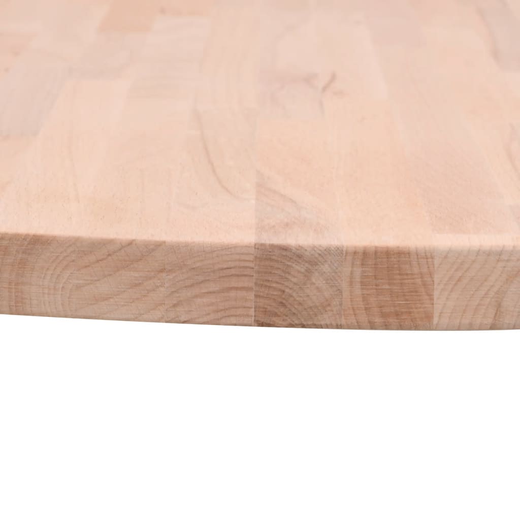 Dessus de table Ø50x4 cm rond bois massif de hêtre - XIOS