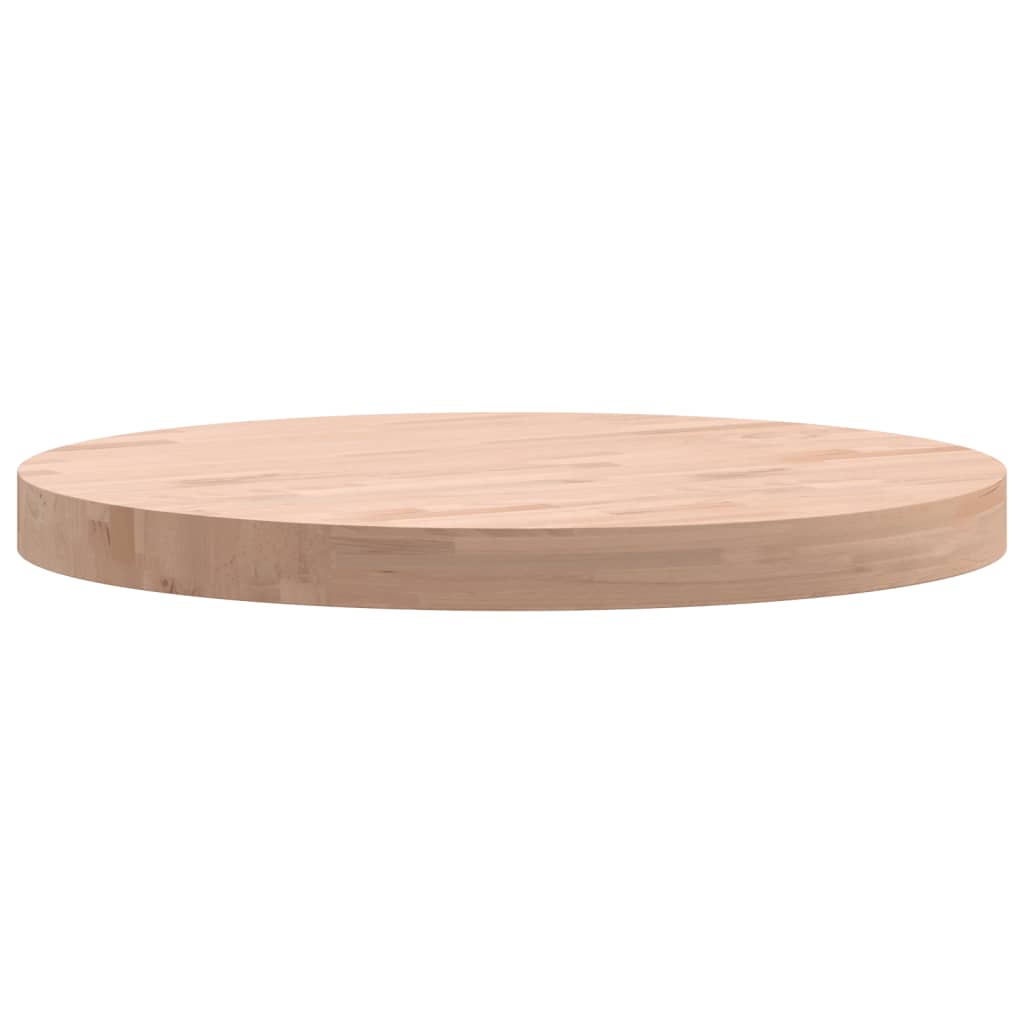 Dessus de table Ø50x4 cm rond bois massif de hêtre - XIOS