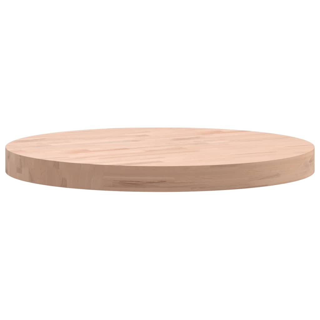 Dessus de table Ø50x4 cm rond bois massif de hêtre - XIOS