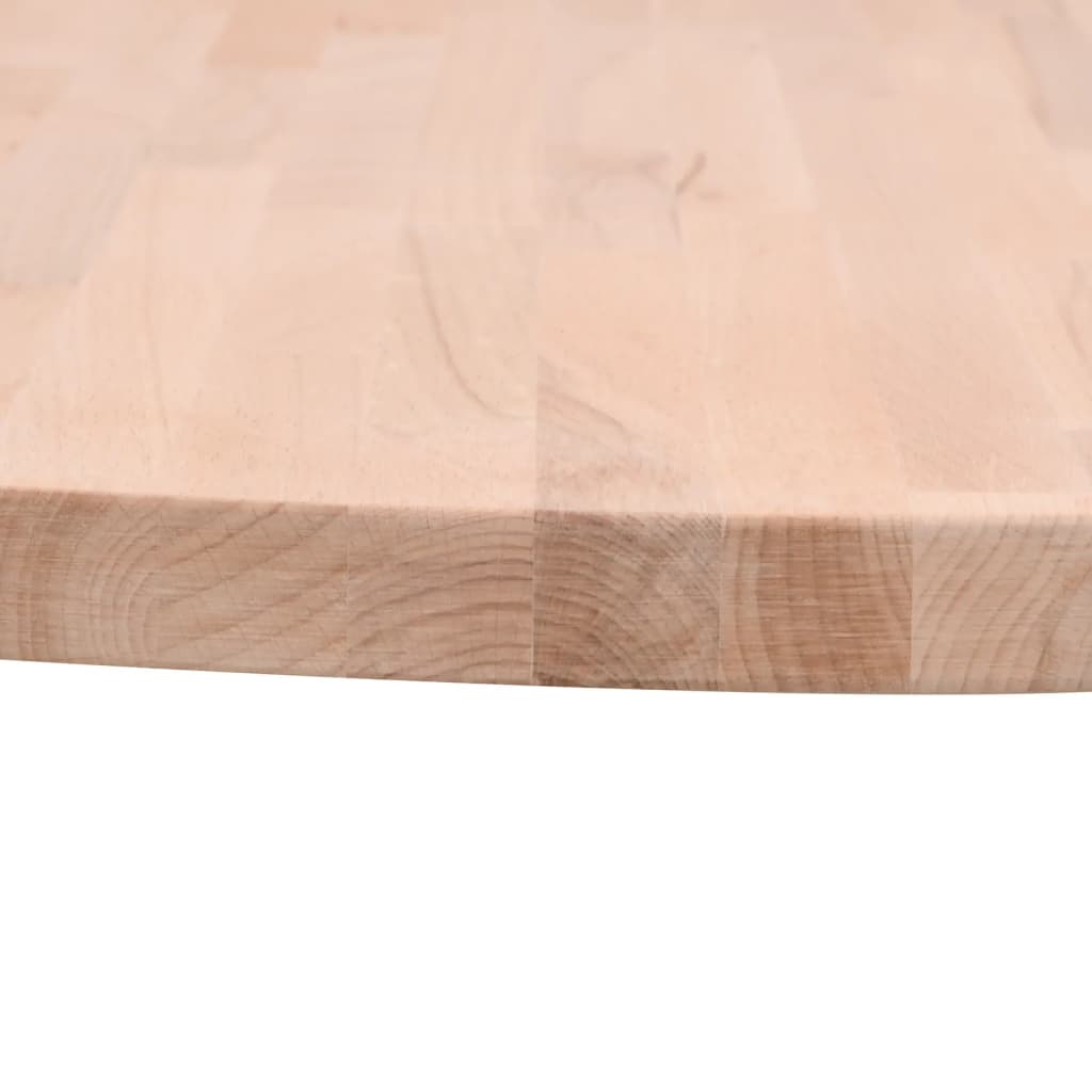 Dessus de table Ø90x4 cm rond bois massif de hêtre - XIOS