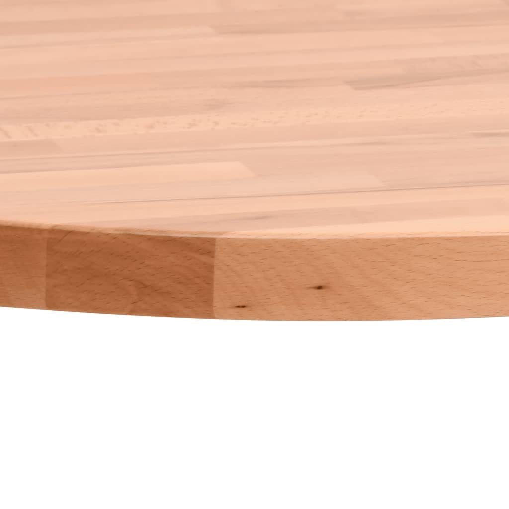 Dessus de table Ø40x1,5 cm rond bois massif de hêtre - XIOS