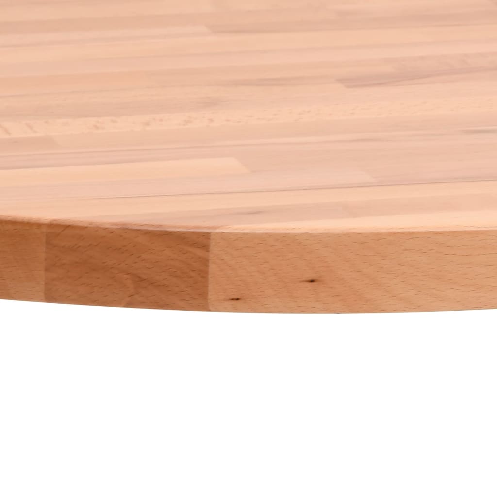 Dessus de table Ø90x1,5 cm rond bois massif de hêtre - XIOS