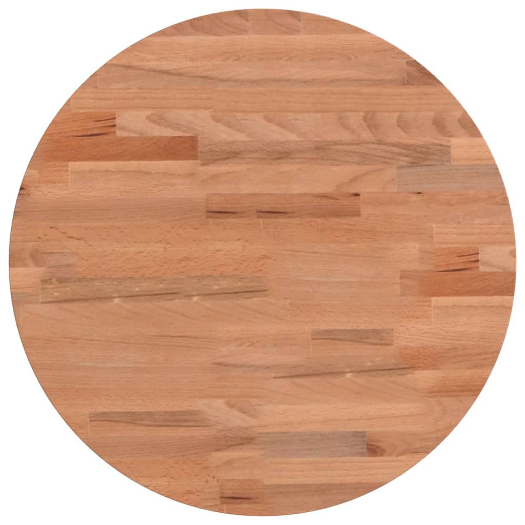 Dessus de table Ø40x2,5 cm rond bois massif de hêtre Plateaux de table vidaXL