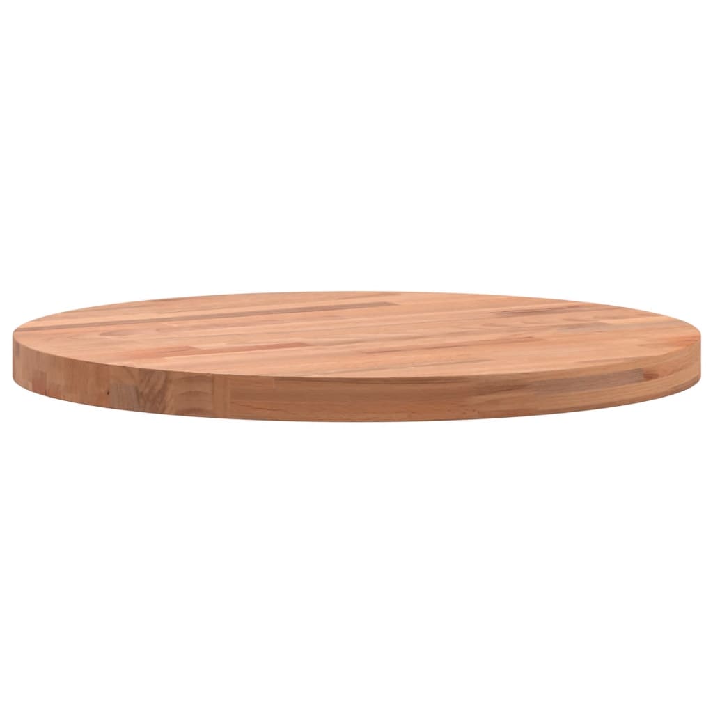 Dessus de table Ø40x2,5 cm rond bois massif de hêtre Plateaux de table vidaXL