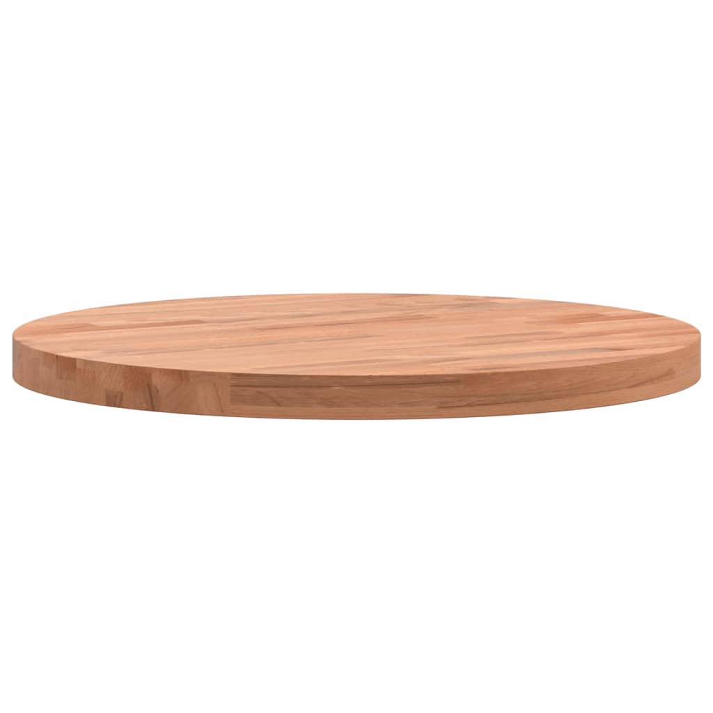 Dessus de table Ø40x2,5 cm rond bois massif de hêtre Plateaux de table vidaXL