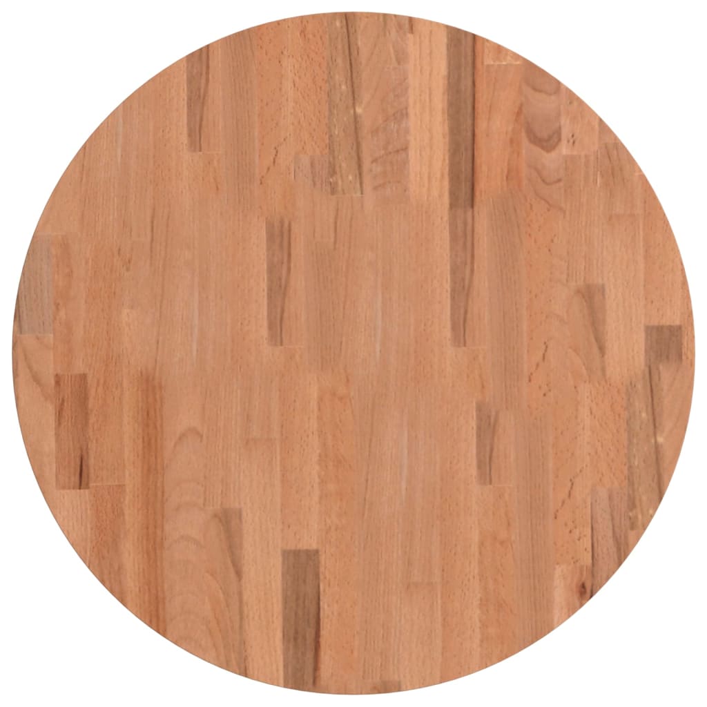 Dessus de table Ø60x2,5 cm rond bois massif de hêtre - XIOS