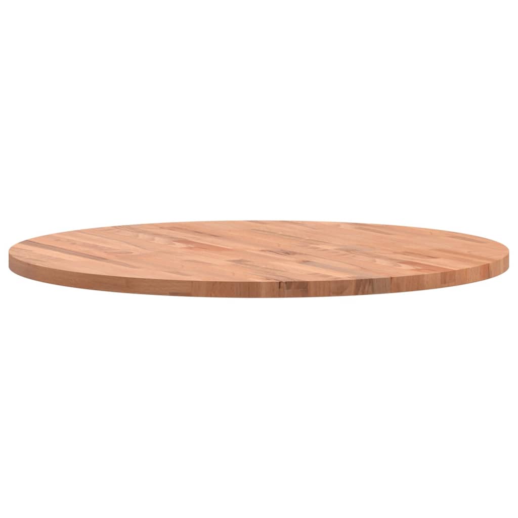 Dessus de table Ø80x2,5 cm rond bois massif de hêtre Plateaux de table vidaXL