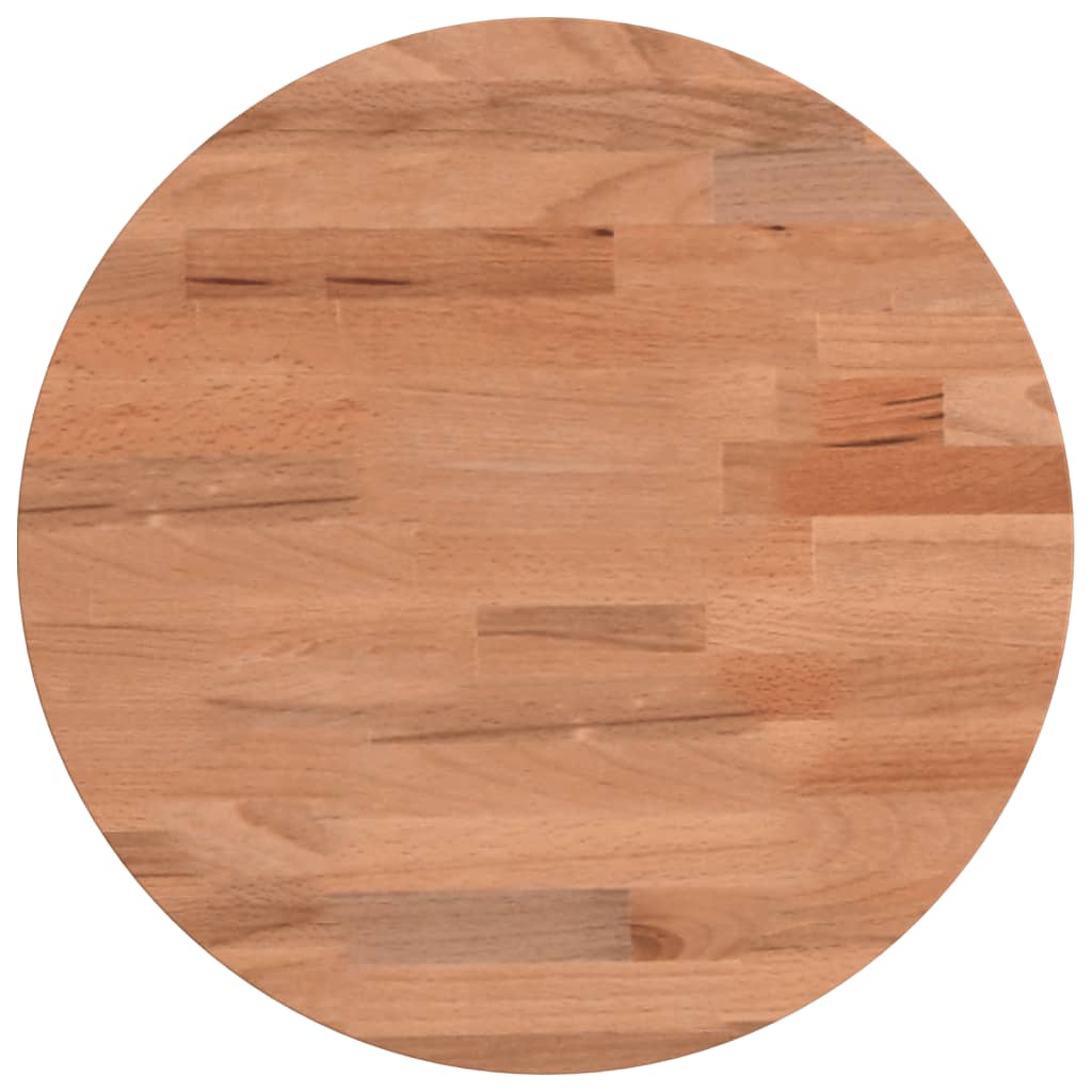 Dessus de table Ø30x4 cm rond bois massif de hêtre - XIOS