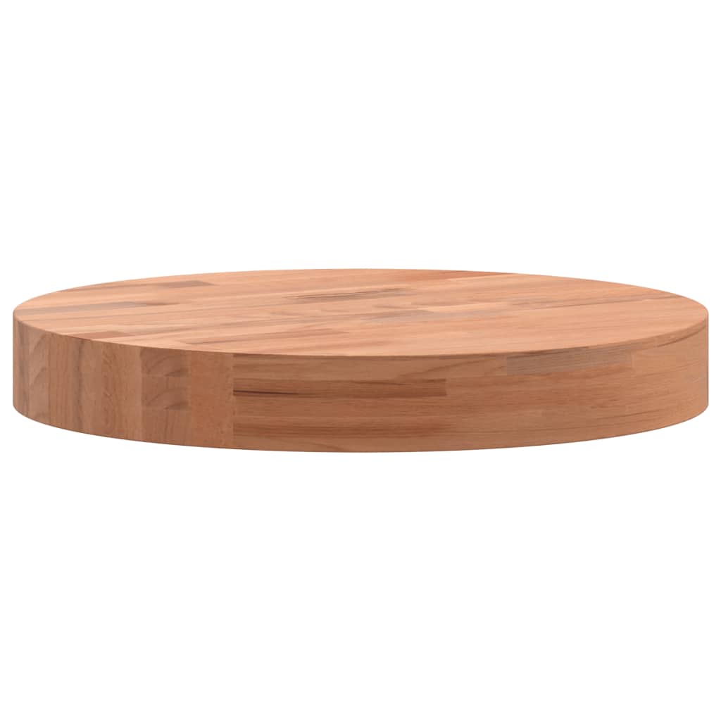 Dessus de table Ø30x4 cm rond bois massif de hêtre - XIOS