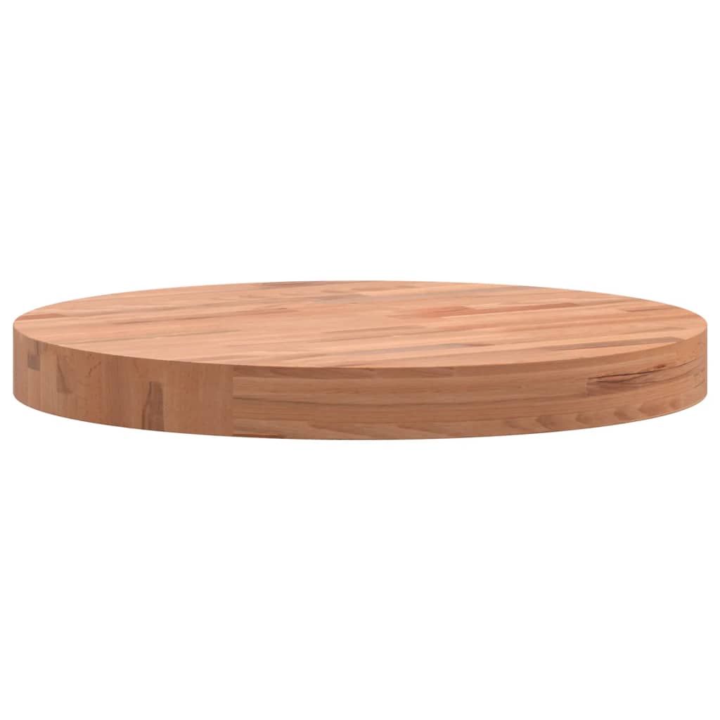 Dessus de table Ø40x4 cm rond bois massif de hêtre - XIOS