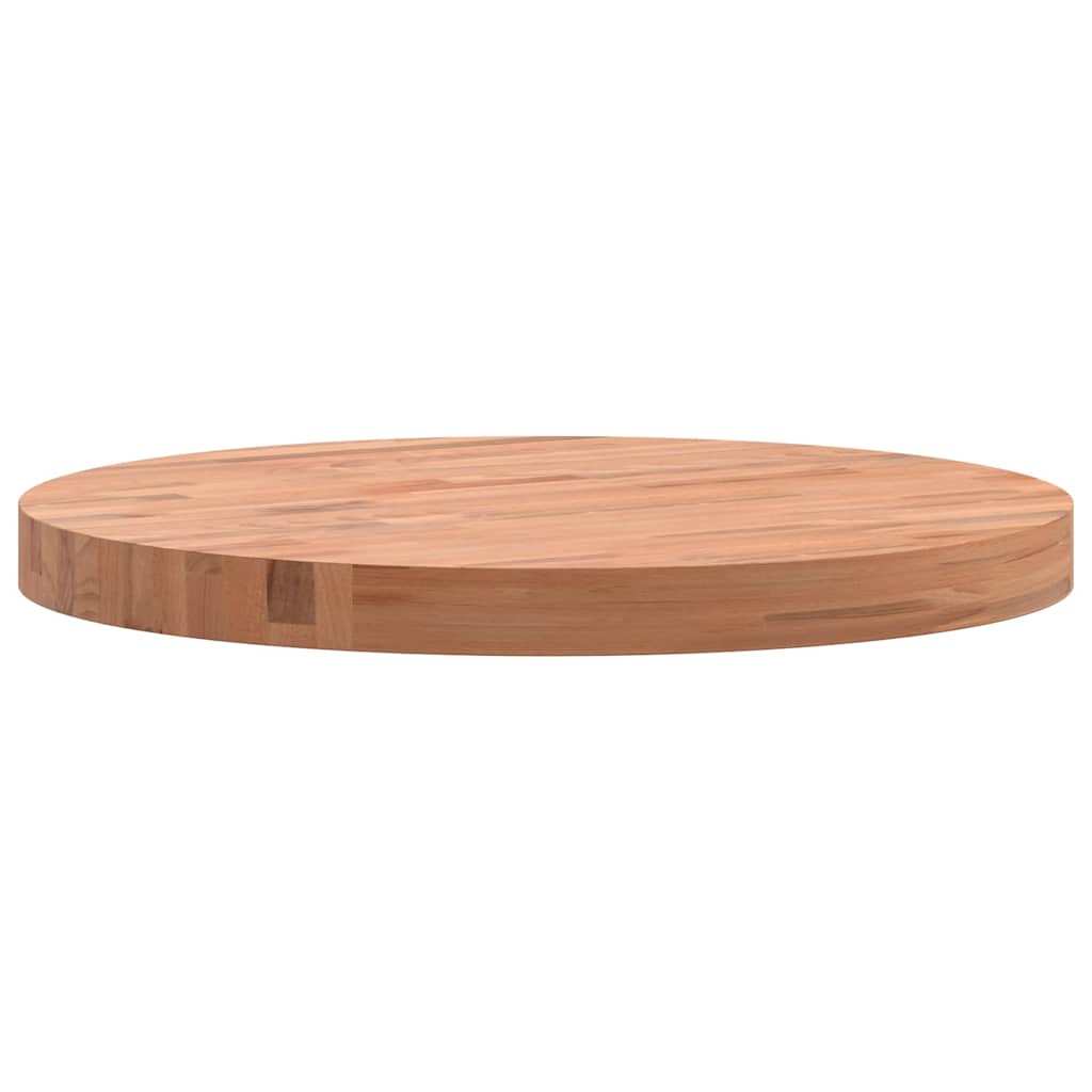 Dessus de table Ø50x4 cm rond bois massif de hêtre - XIOS
