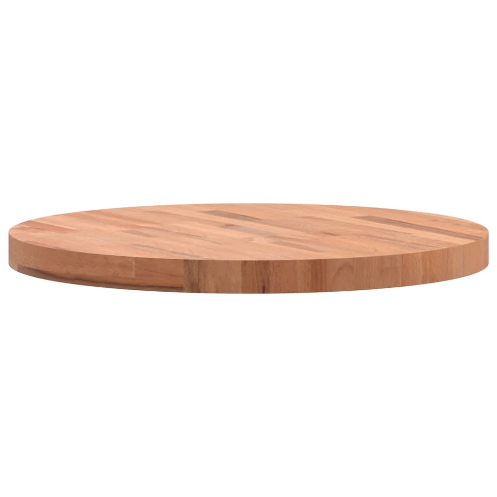 Dessus de table Ø60x4 cm rond bois massif de hêtre - XIOS