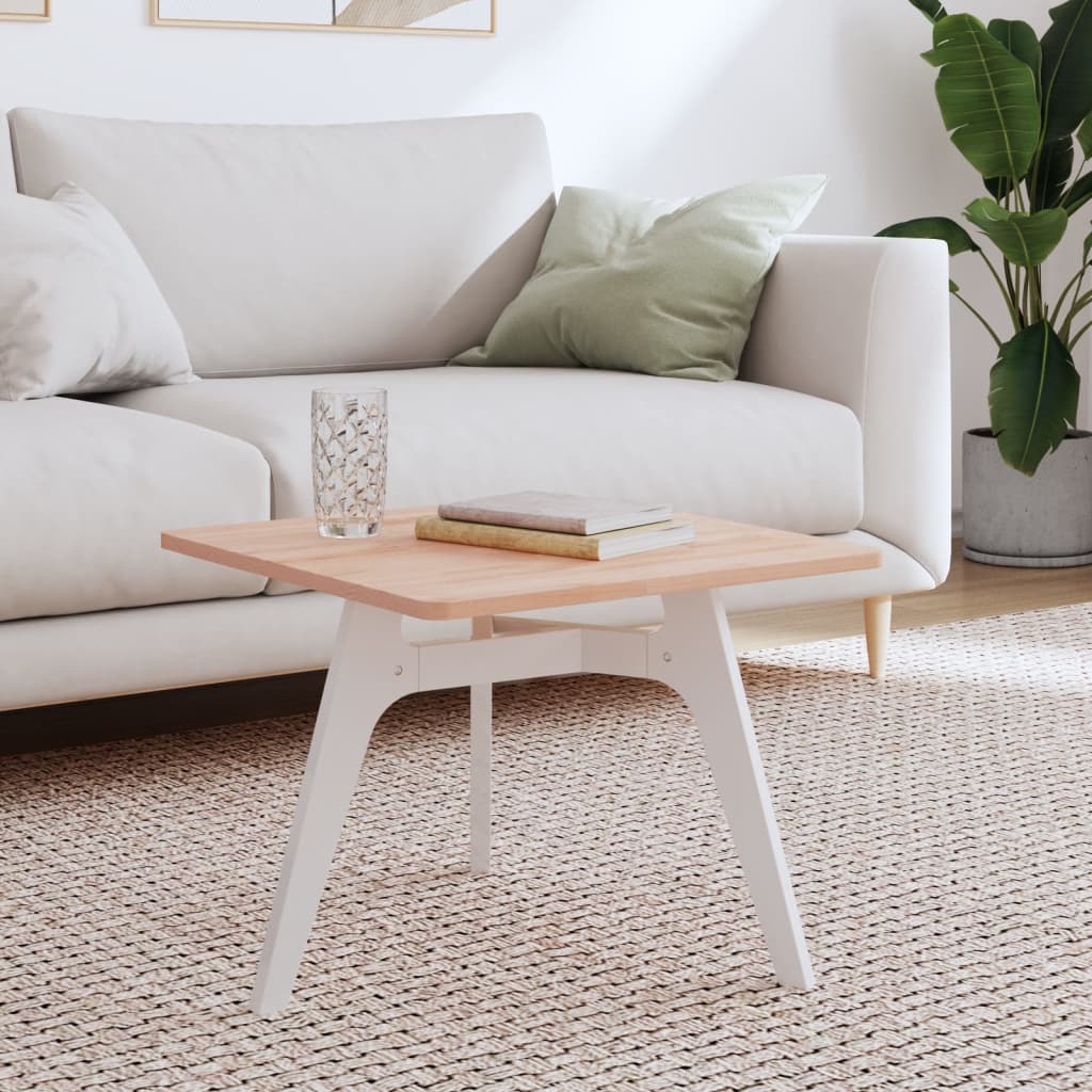 Dessus de table 50x50x1,5 cm carré bois massif de hêtre - XIOS