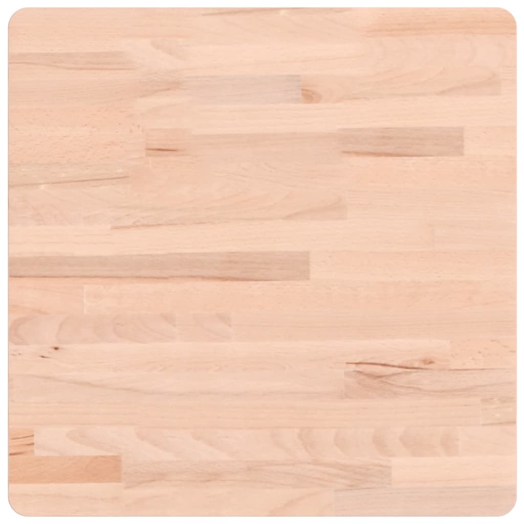 Dessus de table 50x50x2,5 cm carré bois massif de hêtre Plateaux de table vidaXL