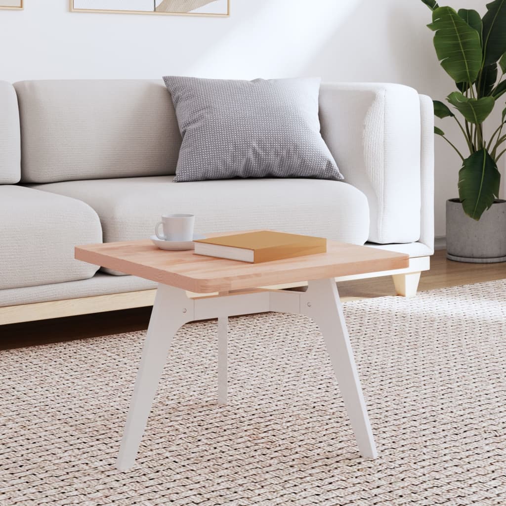 Dessus de table 50x50x2,5 cm carré bois massif de hêtre Plateaux de table vidaXL