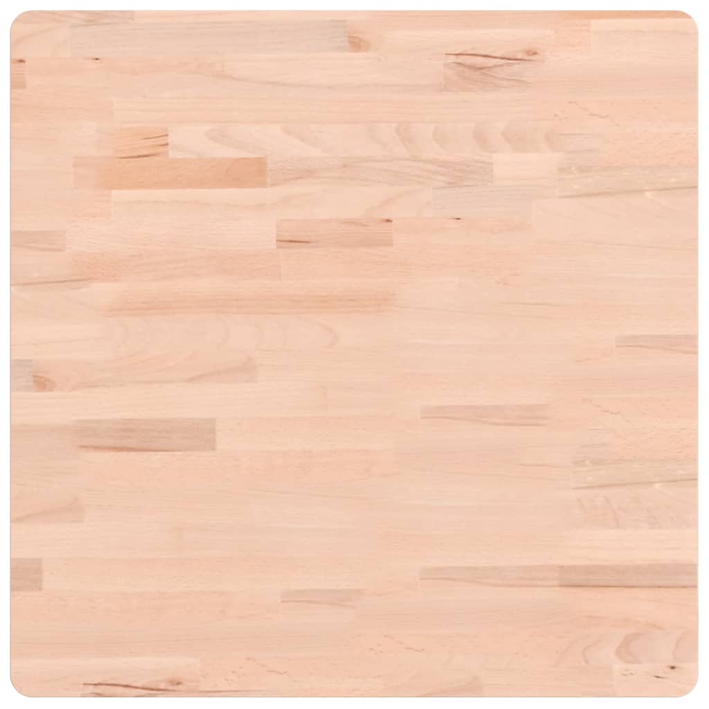 Dessus de table 60x60x2,5 cm carré bois massif de hêtre - XIOS