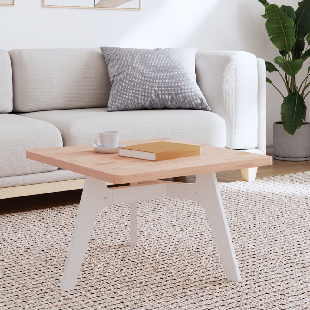 Dessus de table 60x60x2,5 cm carré bois massif de hêtre - XIOS